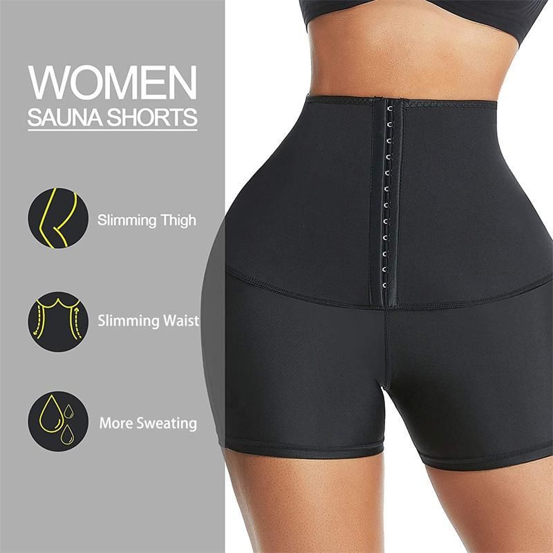 High-Waisted Neoprene Waist Training Shorts for Women