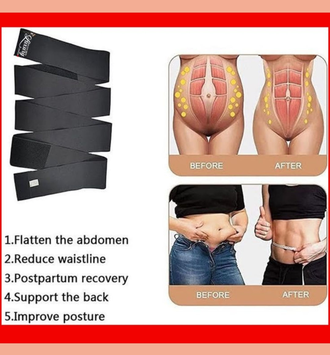 Waist Trainer Corset Wrap Belt